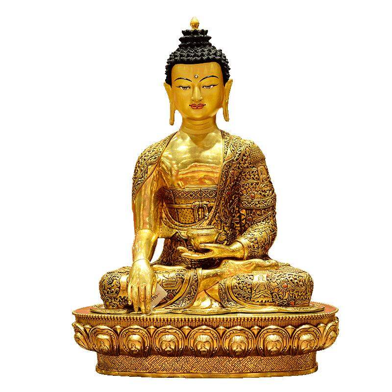 CHUANGLONG | Handmade Gilded Statue of Shakyamuni Buddha 16 inch ราคา 533,629 บาท*ส่งฟรี