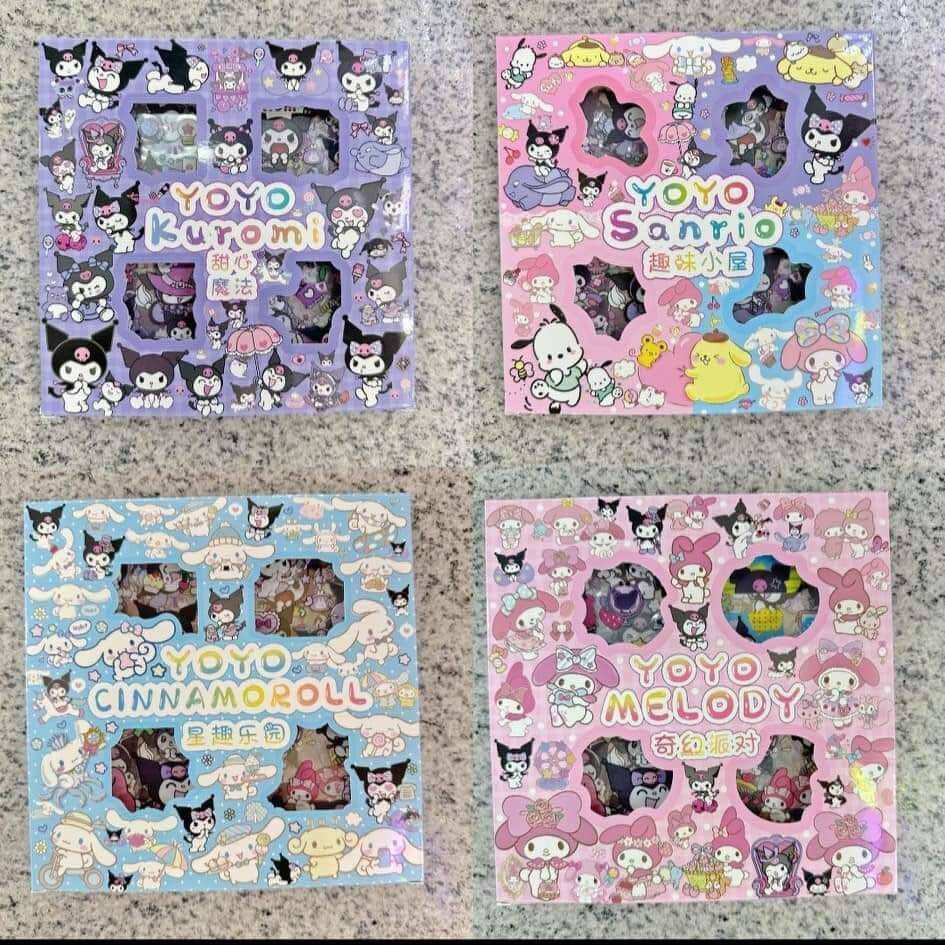 สติ๊กเกอร์ไดคัท sanrio 100แผ่น