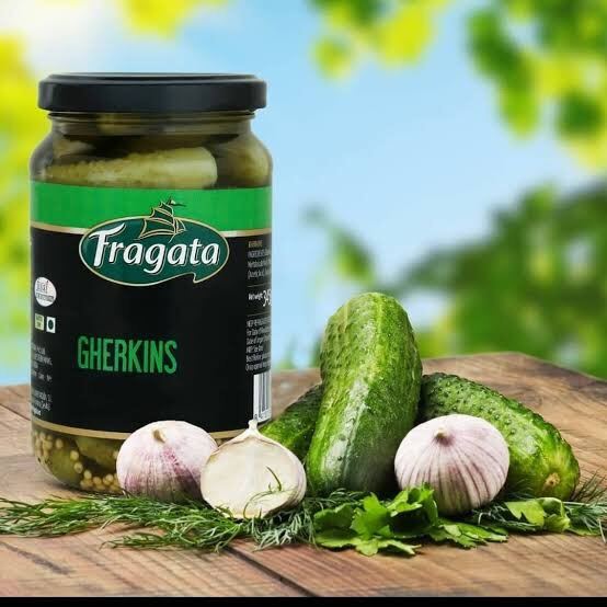 Fragata Gherkins vinegar 345g. แตงกวาดอง นำเข้าจากสเปน🇪🇸 Lazada.co.th