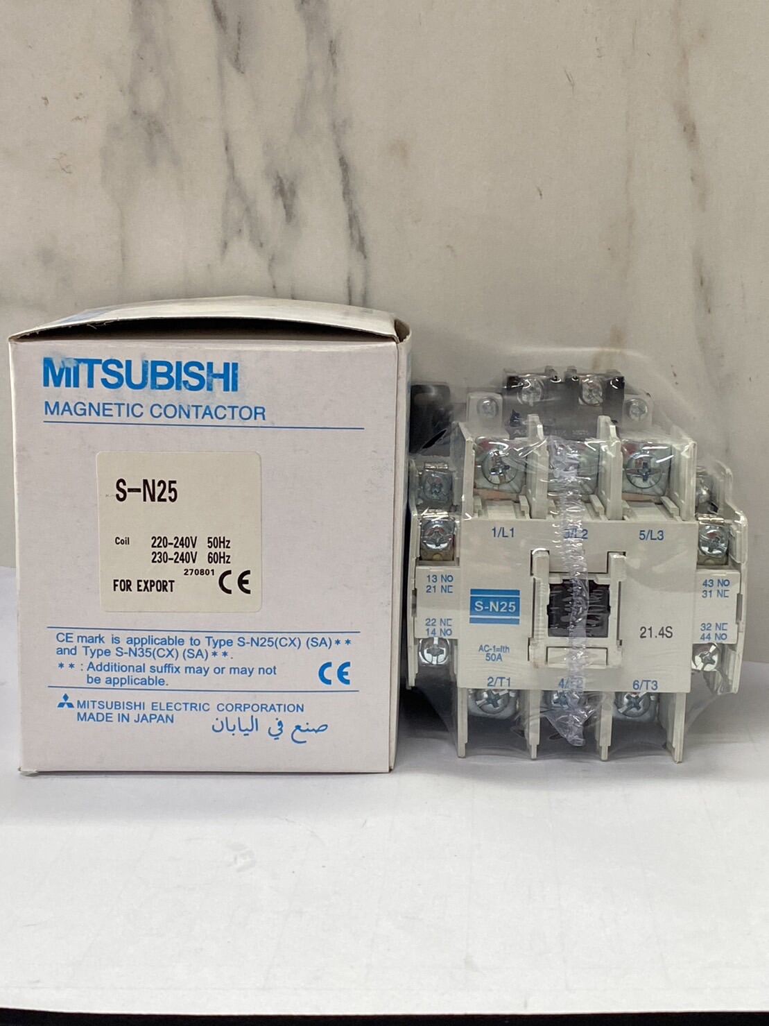 MITSUBISHI แมกเนติก คอนแทกเตอร์ S-N25 Magnetic Contactor Coil 220V 50-60Hz 