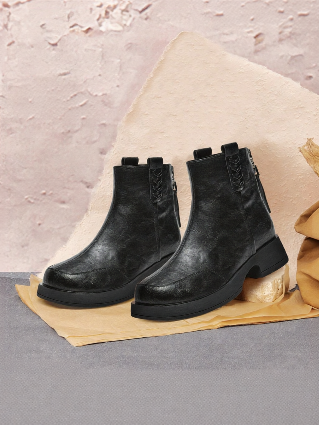 BASTO | Winter New Casual Boots Women's Ankle Boot for Office ราคา 3,640 บาท*ส่งฟรี