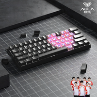 AULA | คีย์บอร์ดเกมมิ่ง WIN60 แม่เหล็ก ความเร็วสูง แบบมีสาย คีย์บอร์ดกลไก สำหรับเกม FPS ออกแบบพิเศษสำหรับ Delta Force รูปแบบต่ำ ออกแบบตามหลักสรีรศาสตร์ ไฟ LED สีฟ้า