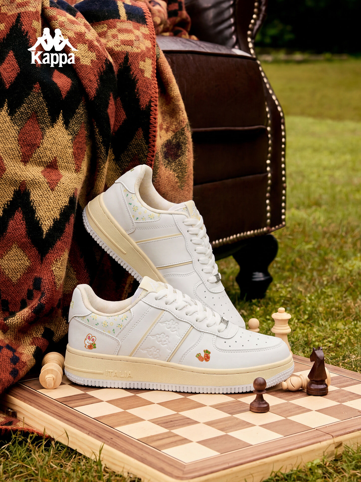 Kappa | Versatile Fashion Casual White Shoes ราคา 3,822 บาท*ส่งฟรี