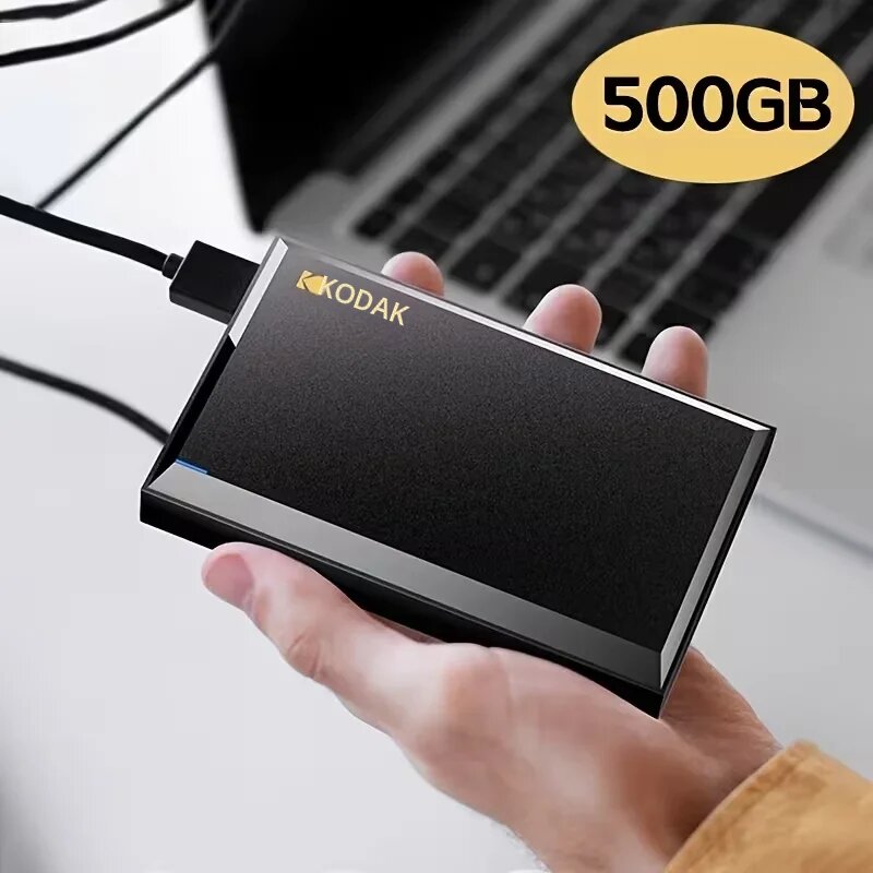 Kodak | KODAK P190 2.5"ฮาร์ดไดรฟ์ภายนอกแบบพกพา HDD 500GB 1TB 2TB USB 3.0 5Gbps ความเร็วสูงสำหรับเล่นเกมสำหรับพีซีแล็ปท็อป PS4 เอกซ์บอกซ์ ราคา 922 บาท*ส่งฟรี