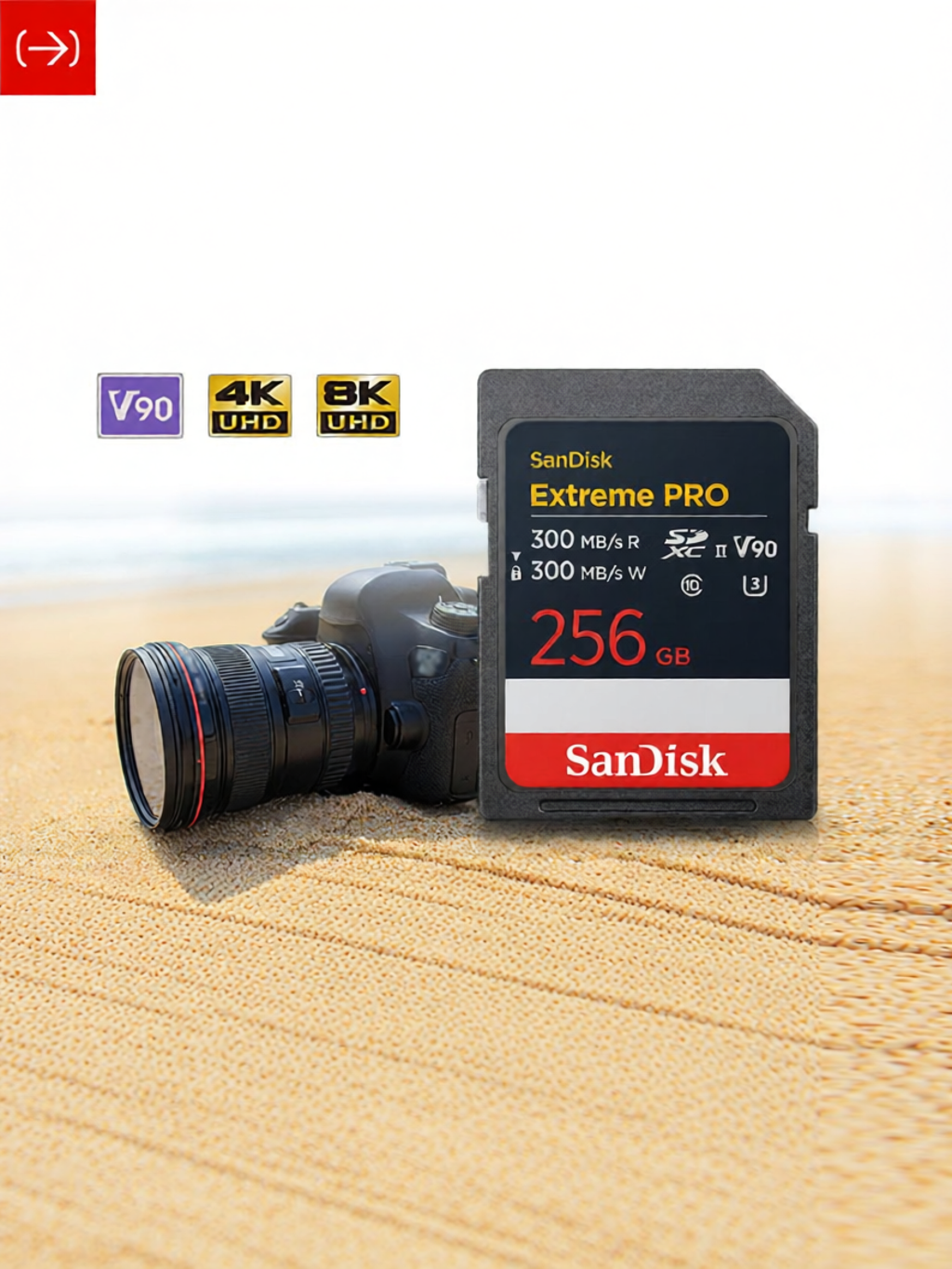 การ์ดหน่วยความจำ Micro SD Card Sandisk การ์ด SD ความเร็วสูงพิเศษ UHS-II 256G ราคา 10,519 บาท*ส่งฟรี