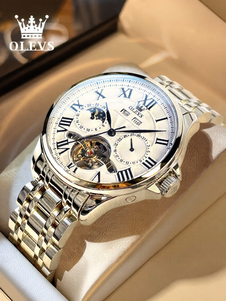 [OLEVS | Multi-Function Automatic Skeleton Water-Resistant Watch,OLEVS | Multi-Function Automatic Skeleton Water-Resistant Watch,] ราคา 3,155 บาท*ส่งฟรี