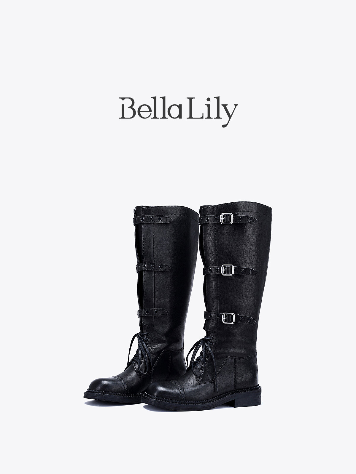 [Bella Lily | Black Fall Leather Ankle Boots Stylish Motorcycle Boots,Bella Lily | Black Fall Leather Ankle Boots Stylish Motorcycle Boots,] ราคา 8,510 บาท*ส่งฟรี