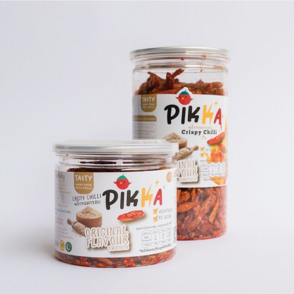 📌ถูกที่สุด เซตพริกทอดกรอบพิกก้าพริก รสงาขาว 2 ไซส์. ราคา 280 บาท*ส่งฟรี