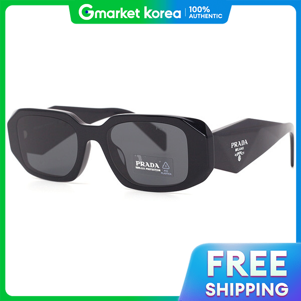 แว่นตากันแดดผู้หญิง ปราด้า | Prada SPR17W-F 1AB-5S0 51mm Horn-Rimmed แว่นตาหรูหรา