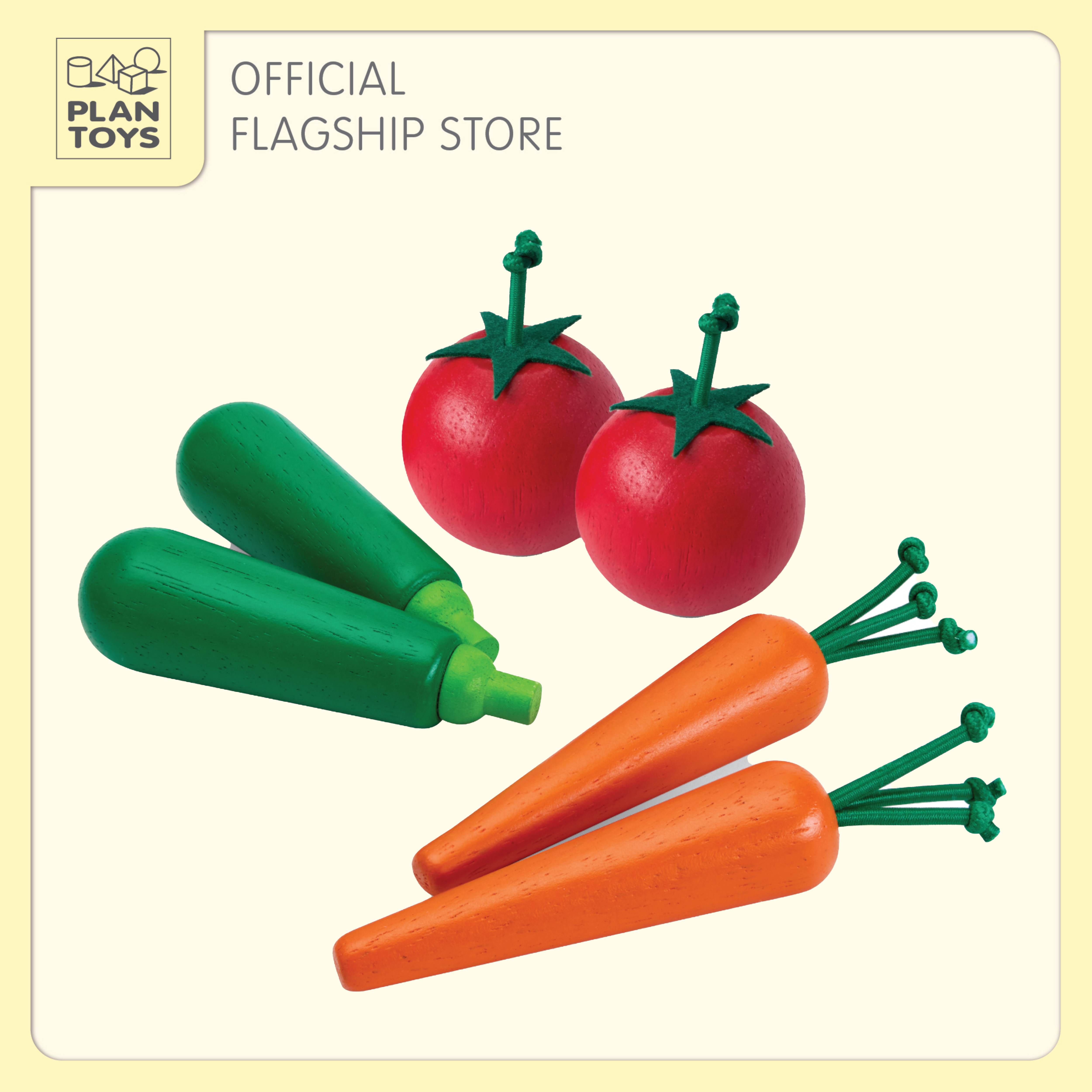 PlanToys ของเล่นไม้ Fresh Produce Set B ชุดผักผลไม้สด B เสริมพัฒนาการ สำหรับเด็กอายุ 18 เดือน ขึ้นไป ราคา 600 บาท*ส่งฟรี