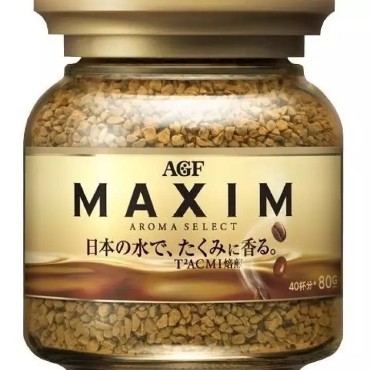 กาแฟ​ MAXIM​ AROMA​ SELECT​ กาแฟสำเร็จรูป​ แม็กซิ​ม​ สีทอง​ ขนาด​ 80​กรัม​
