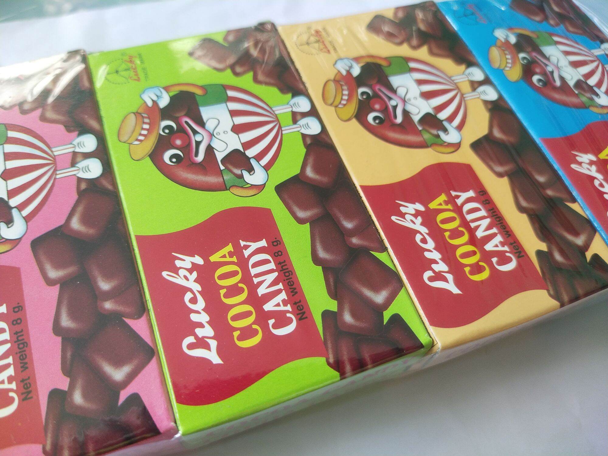 ขนมยุค90 หัวโต ลูกอมโกโก้ Lucky Cocoa Candy when we was young Lazada