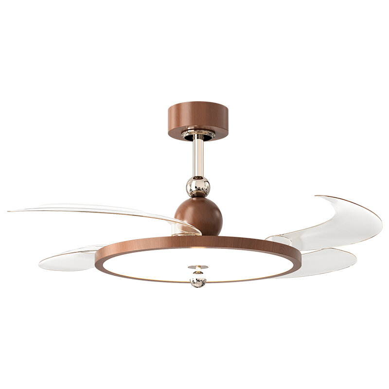 AOSIBANGE | Vintage Retro Walnut Wooden Chandelier Fan Light ราคา 3,390 บาท*ส่งฟรี