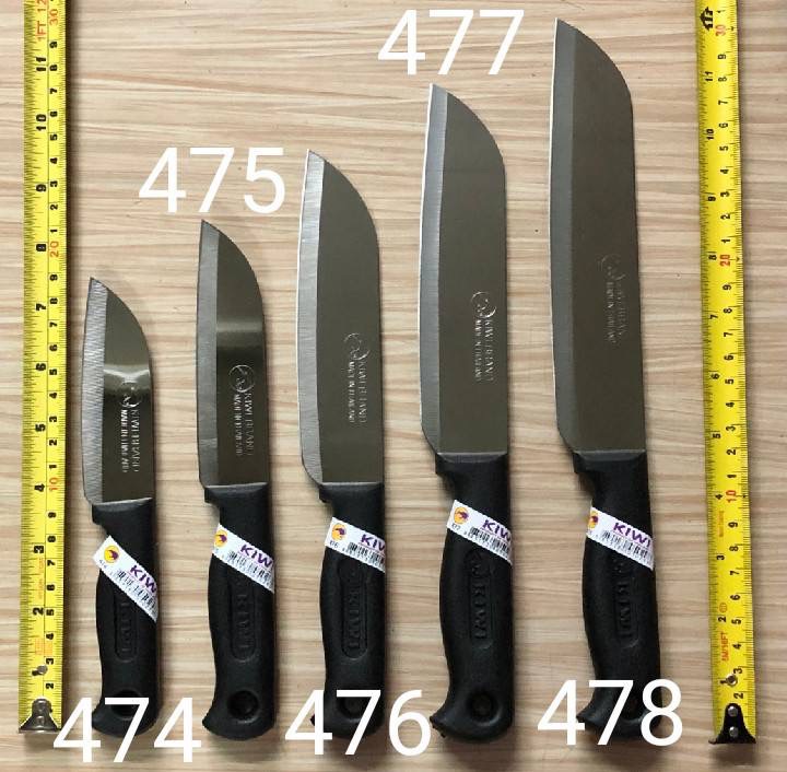 Kiwi Kitchen Knives, Set of 5, Chef's Knife, Stainless Steel Blade, Wooden  Handle, Cooking Knives Kiwi Set 5 Pcs No. 501 172 173 288 835 