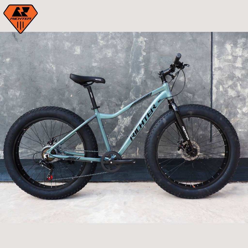 Richter Chopper Mountain Bike with Large Wheels, 26-Inch Aluminum Wheels, Affordable Price, Delivery Available. ราคา 13,500 บาท*ส่งฟรี