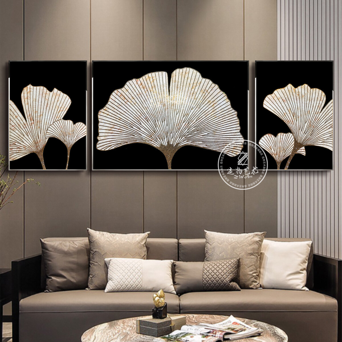 ZWART | Luxurious Triptych ราคา 16,123 บาท*ส่งฟรี