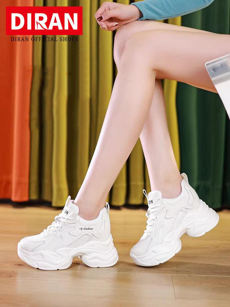 Versatile Casual Breathable Mesh High Heel Sport Shoes for Women ราคา 8,515 บาท*ส่งฟรี