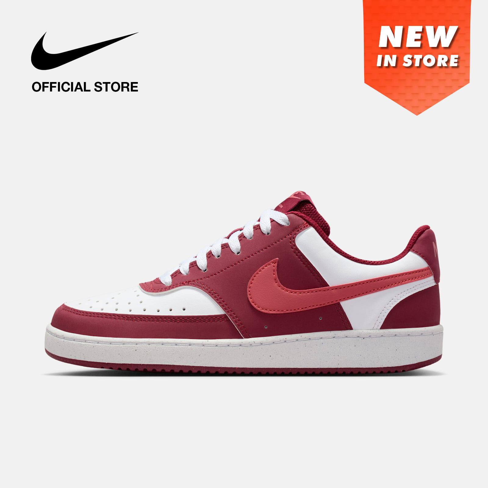 Nike Women's Court Vision Low Shoes - Team Red [IM1652-601] ราคา 3,000 บาท*ส่งฟรี