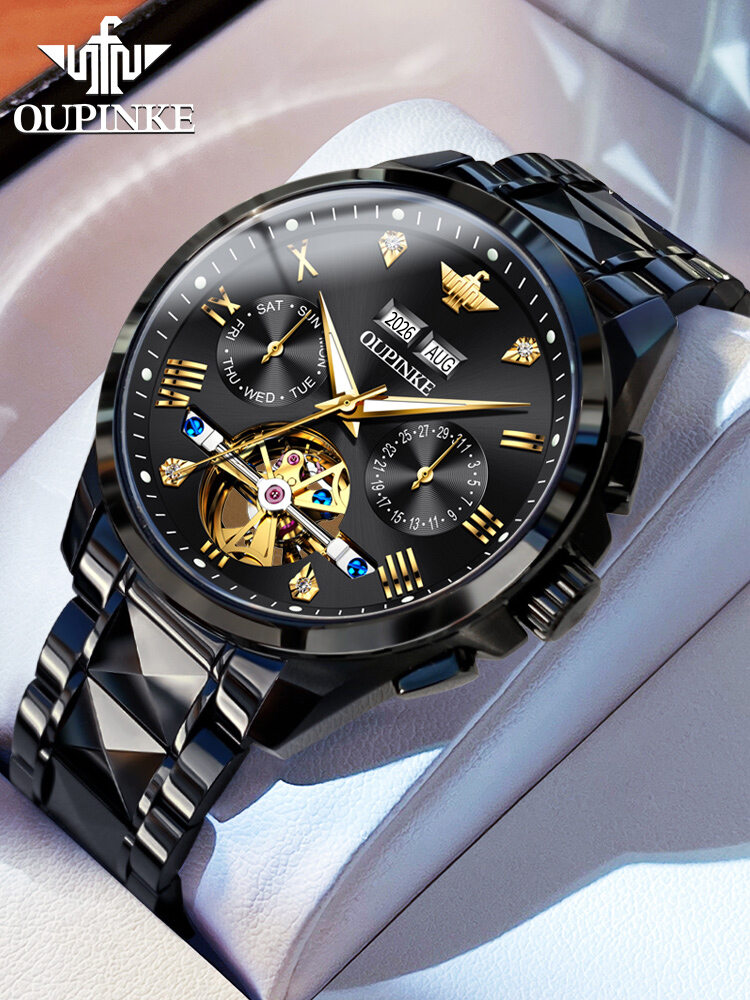 OUPINKE | Automatic Skeleton Watch Waterproof ราคา 13,036 บาท*ส่งฟรี