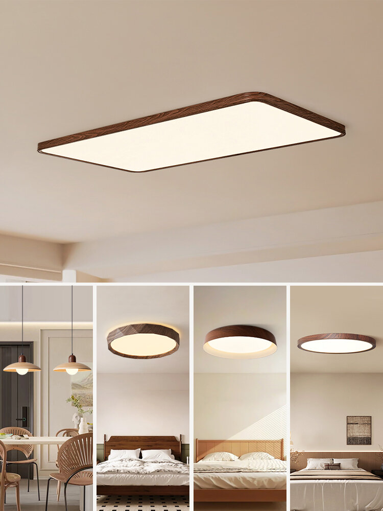 NSWR | Vintage Japanese Wabi-Sabi Style Wooden Chandelier for Dining Room ราคา 13,796 บาท*ส่งฟรี