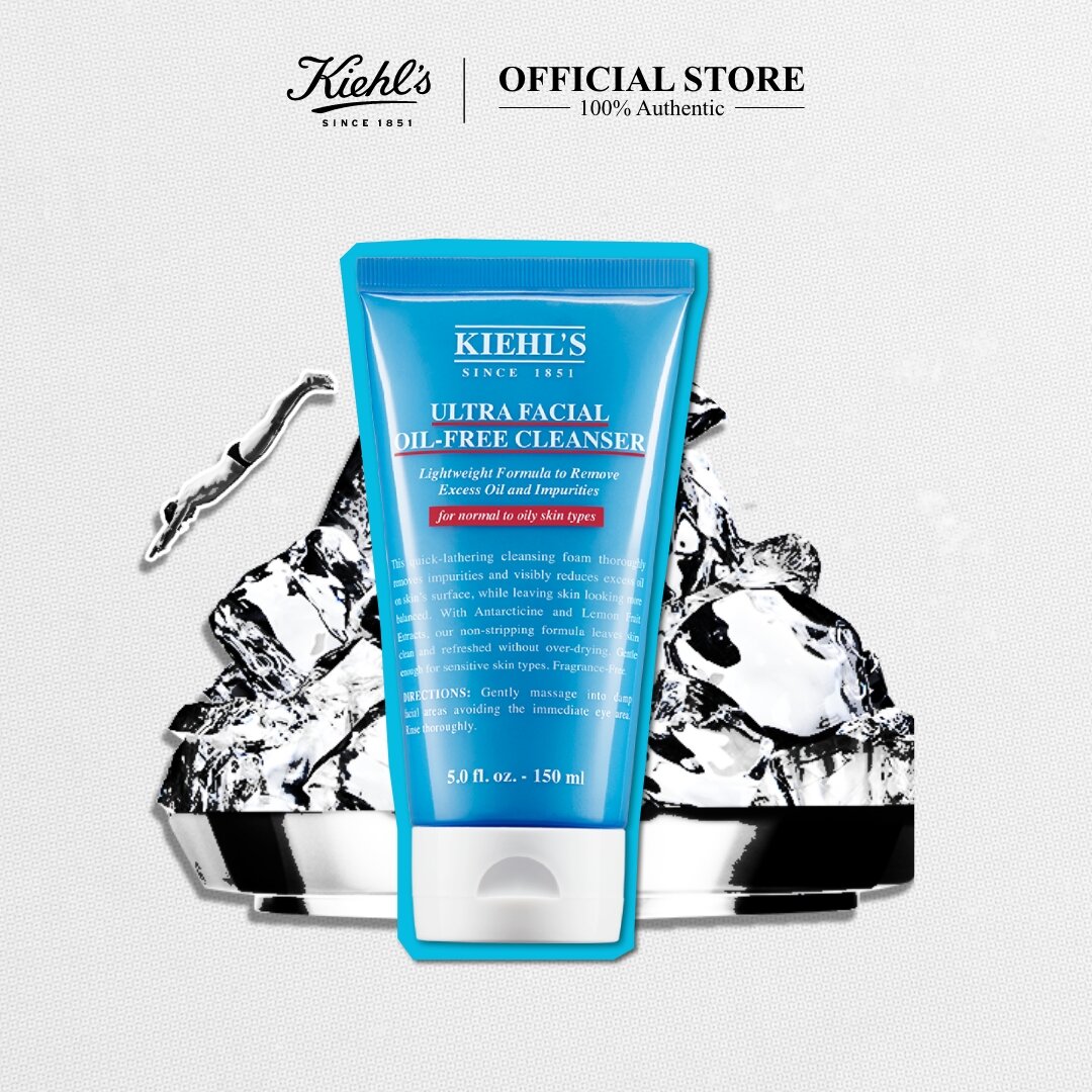 KIEHL'S ULTRA FACIAL OIL-FREE CLEANSER 150ML คีลส์ อัลตร้า เฟเชียล ออยล์-ฟรี เคล็นเซอร์ คลีนเซอร์ล้างหน้า โฟมล้างหน้า ทำความสะอาดผิว ผลิตภัณฑ์ทำความสะอาดผิวหน้า ราคา 1,250 บาท*ส่งฟรี