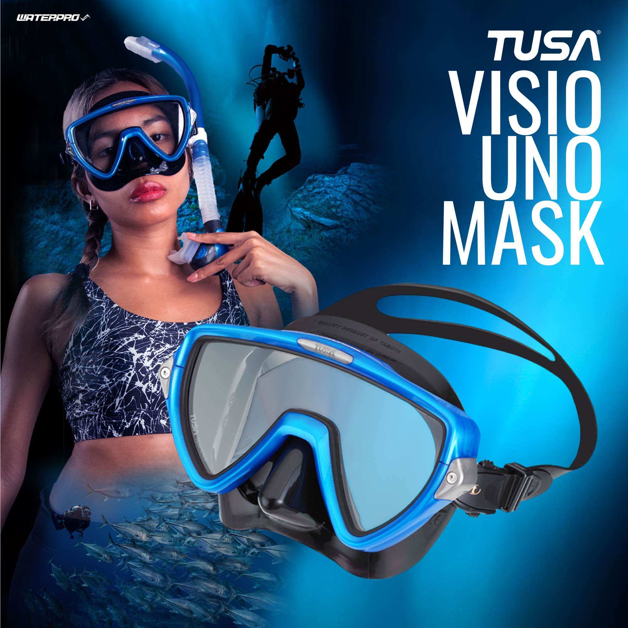 TUSA M19 VISIO UNO MASK WATERPRO ThaiPick tusa-m19-visio-uno-mask-waterpro-thaipick