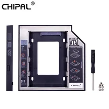 ภาพขนาดย่อของสินค้าCHIPAL 2nd HDD Caddy 9.5mm SATA 3.0 2.5'' HD Hard Disk Drive Enclosure SSD Case Box For Laptop CD-ROM DVD-ROM Optical Bay