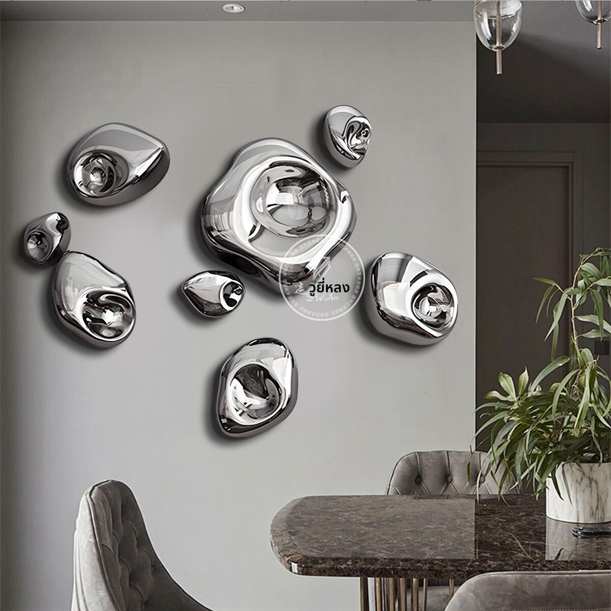 ZWART | 3D Abstract Wooden Sculpture Nanocoating Decorative Wall Art ราคา 28,338 บาท*ส่งฟรี