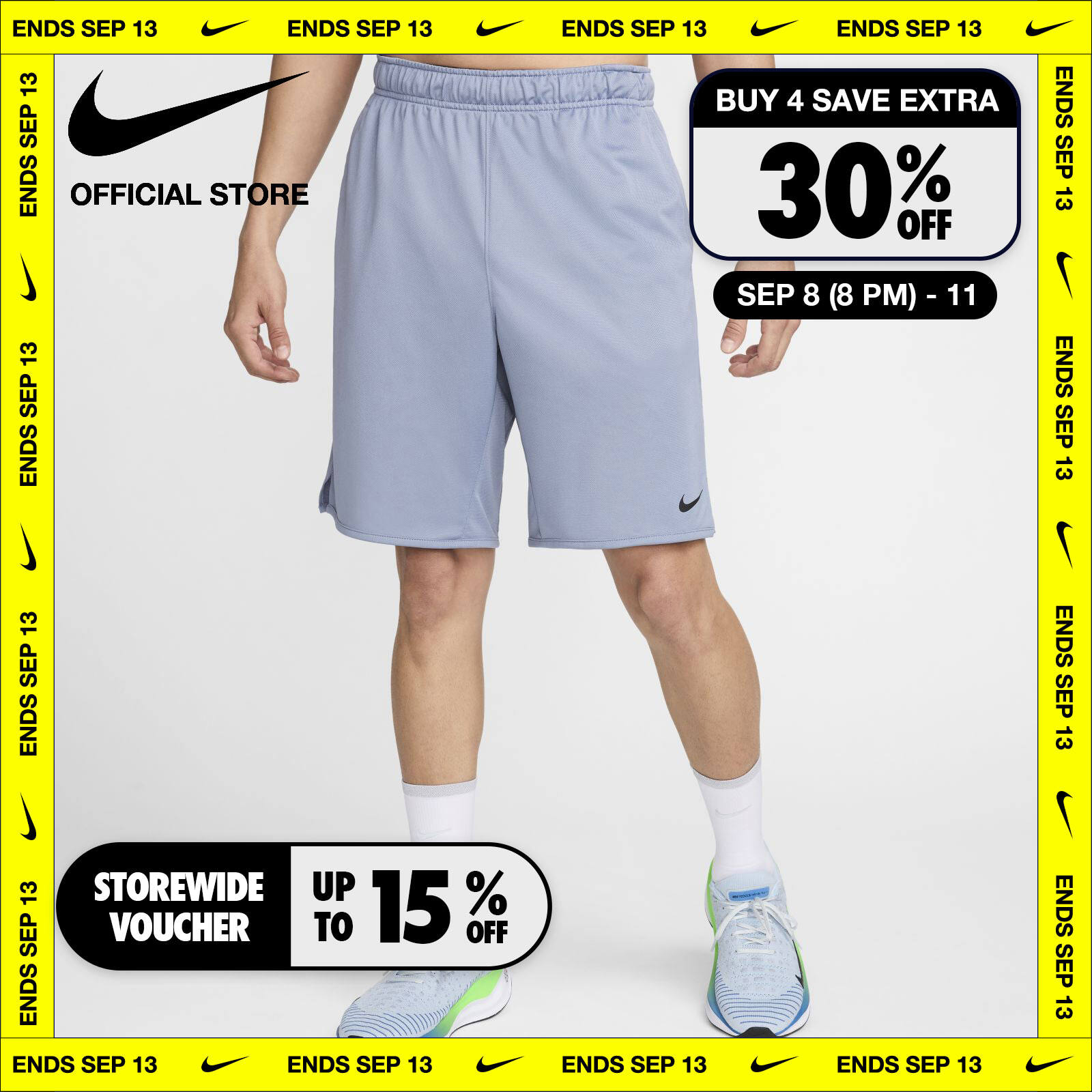 Nike Men's Dri-Fit Totalty Knit 9Inch Pants - Ashen Slate ไนกี้ กางเกงขายาวแบบถักผู้ชาย Dri-Fit Totalty - สีแอชเชนสเลท ราคา 913 บาท*ส่งฟรี