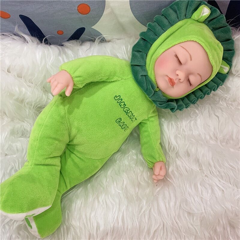 XIDI เด็กตุ๊กตาจำลองยางนุ่มเด็กพูดคุยเจ้าหญิงตุ๊กตาเด็ก Sleep Rag ...