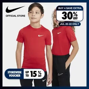 ภาพหน้าปกสินค้าNike Youth Unisex Dri-FIT Rlgd Lbr Tee - University Red ไนกี้ เสื้อยืดเด็ก Dri-FIT Rlgd Lbr - สียูนิเวอร์ซิตี้เรด ที่เกี่ยวข้อง