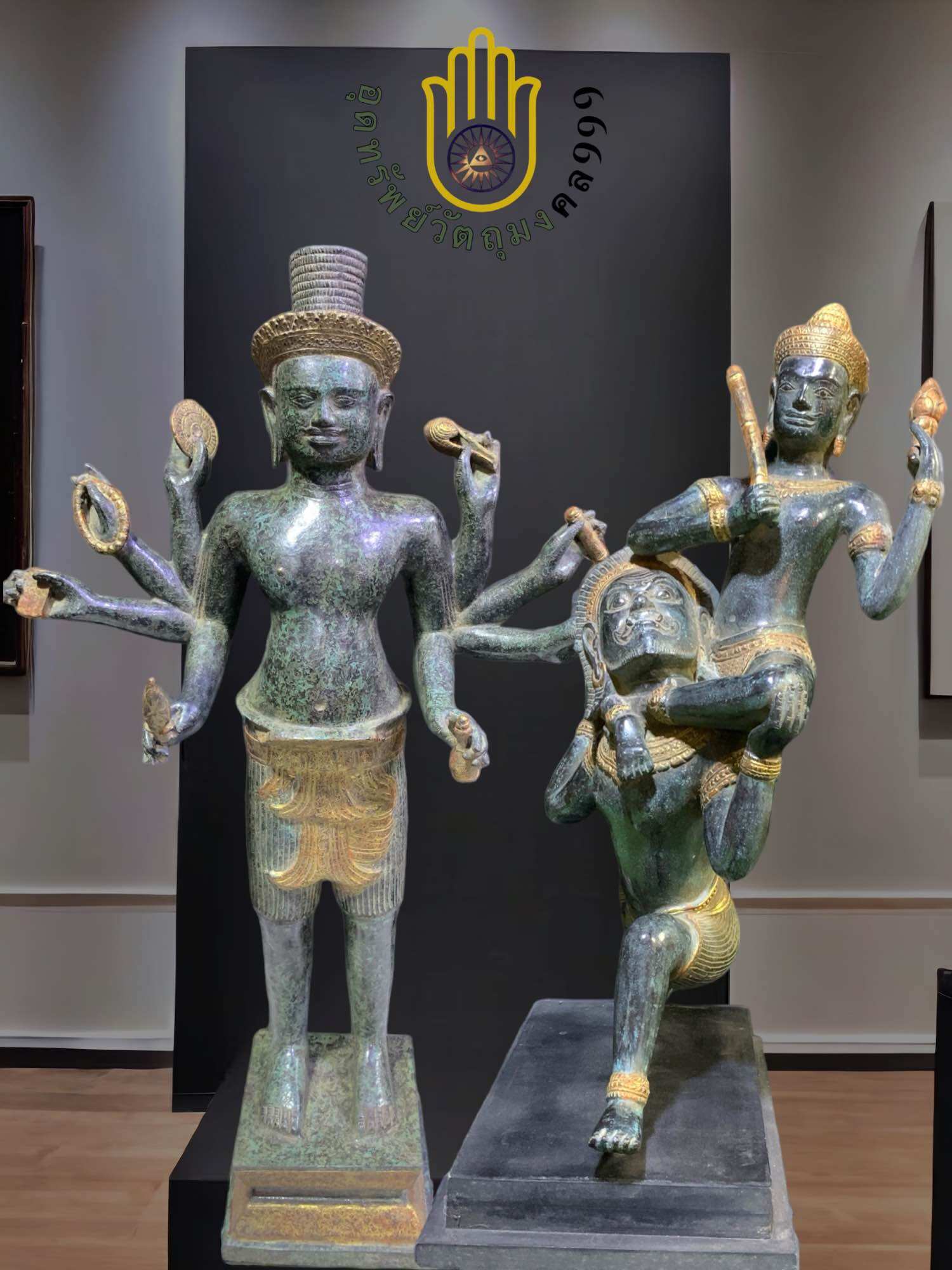 เทวรูปขอมมงคลองค์ใหญ่ (ชุดคู่2องค์) ราคา 69,000 บาท*ส่งฟรี