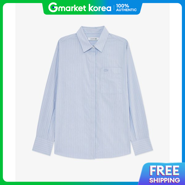 Lacoste | Blouse Women's Shirt Cf679E 56Gaey Shirt Dress Shirt Scarf Women's Relaxed ราคา 6,493 บาท*ส่งฟรี