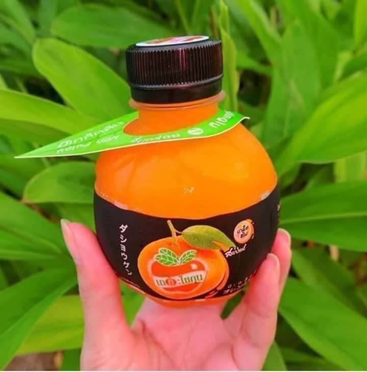 น้ำส้มโชกุน Orange Just ขนาด1ลัง 48 ขวด ขายปลีกขวดละ20บาท