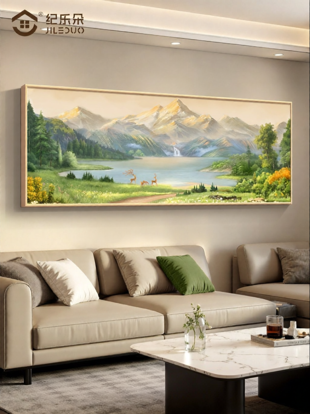 JILEDUO | Prosperity and Modern Minimalist Decorative Wall Painting ราคา 5,183 บาท*ส่งฟรี