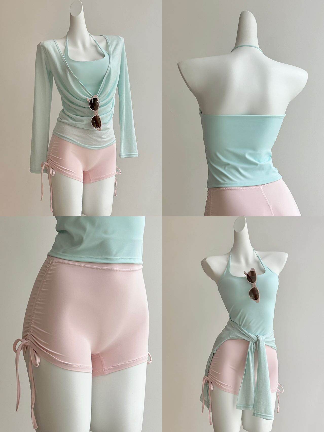 Minty Fresh Summer Yoga Suit