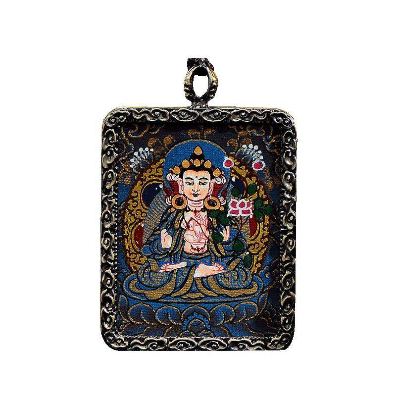 CHUANGLONG | Hand-painted Avalokitesvara Small Thangka Gau Box Pendant ราคา 3,845 บาท*ส่งฟรี