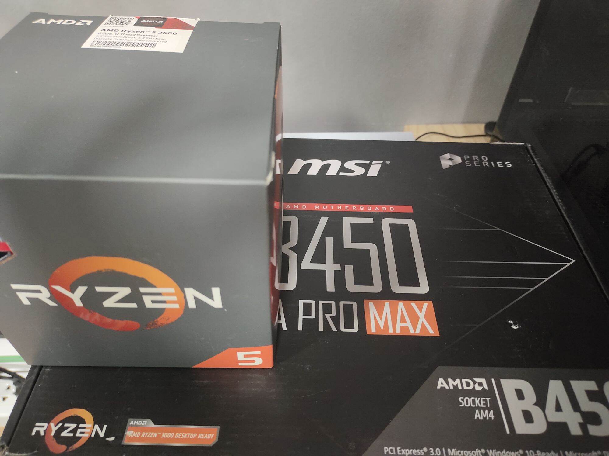 ryzen5 2600 msi gamingplusmax 新品未使用-