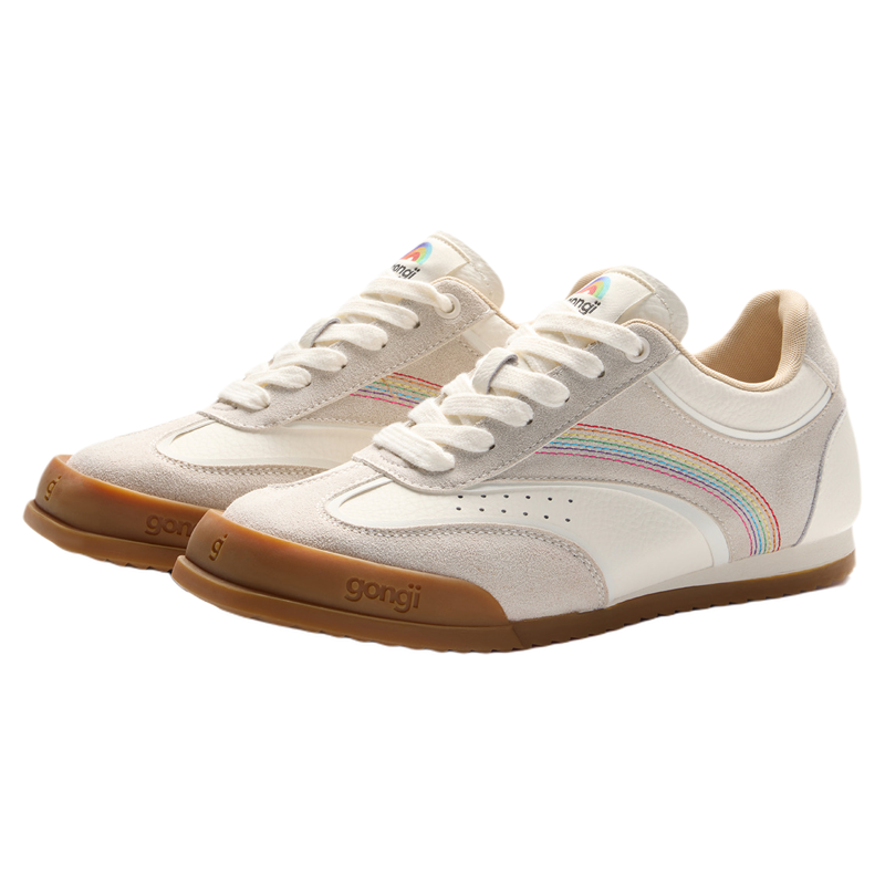 Retro Classic Easy-to-match Women's Shoes with Hidden Heel Square Toe Thin Sole White ราคา 3,654 บาท*ส่งฟรี