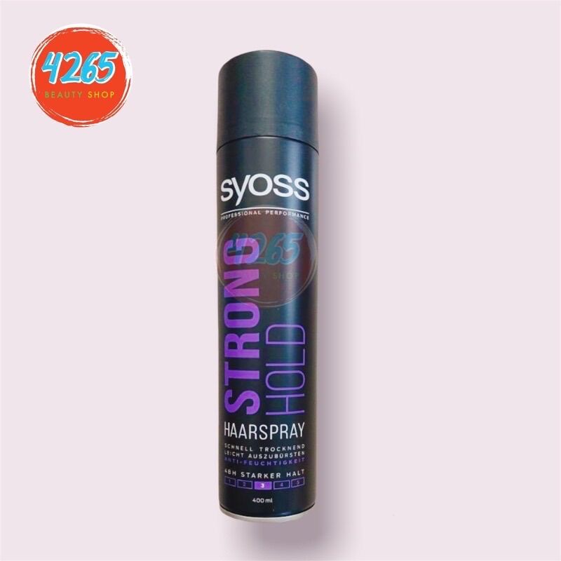 Pack De 3 Sprays Syoss Gloss Hold Brillant 400ml - Fixation Brillante Et Scellante
