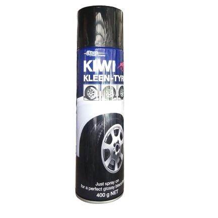 กีวีคลีนไทร์โฟมเคลือบเงาสำหรับยางรถยนปริมาณสุทธิ400กรัม Kiwi Clean Tire Foam Coating for Tires