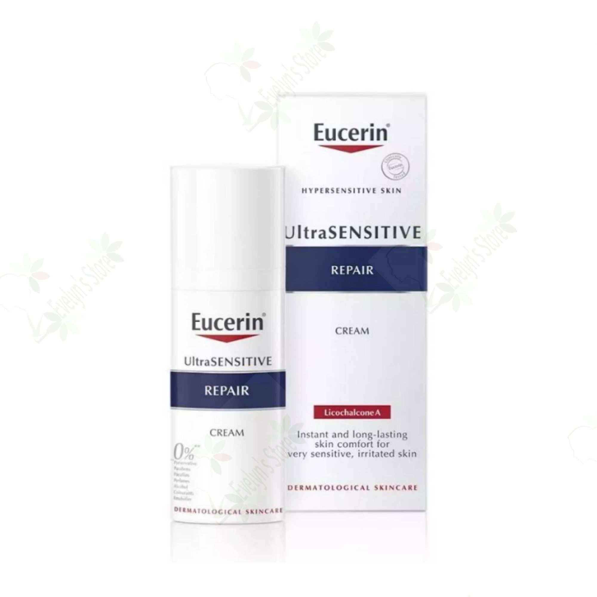 ยูเซอริน อัลตร้าเซนซิทีฟ รีแพร์ ครีม 50มล. (รีแพร์ ครีม) Eucerin UltraSENSITIVE Repair Cream 50ml.
