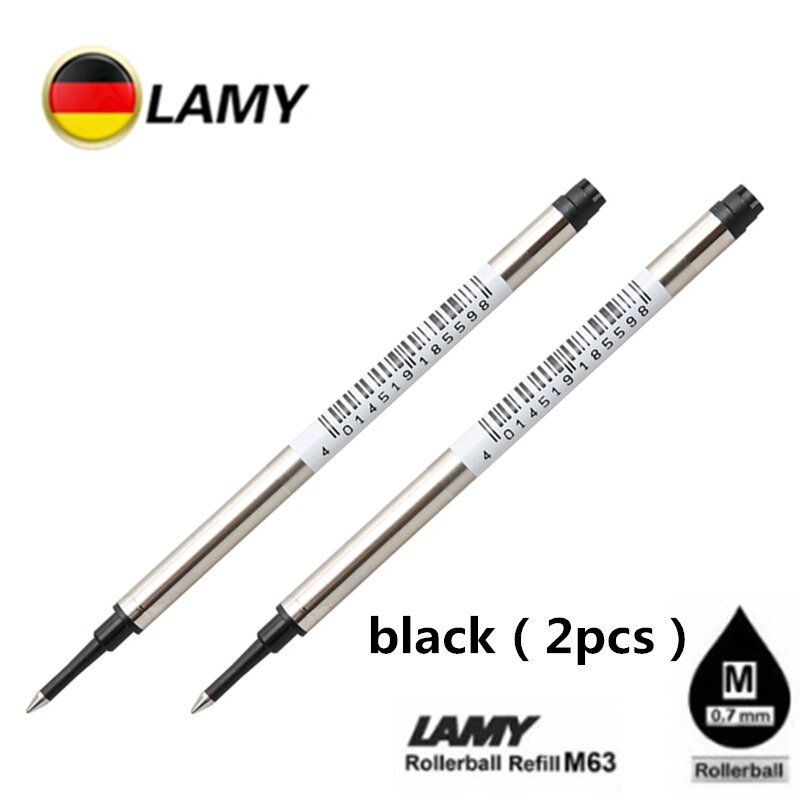LAMY M63 ไส้ปากกาลามี่ 2 ชิ้น โรลเลอร์บอล หมึกดำ น้ำเงิน