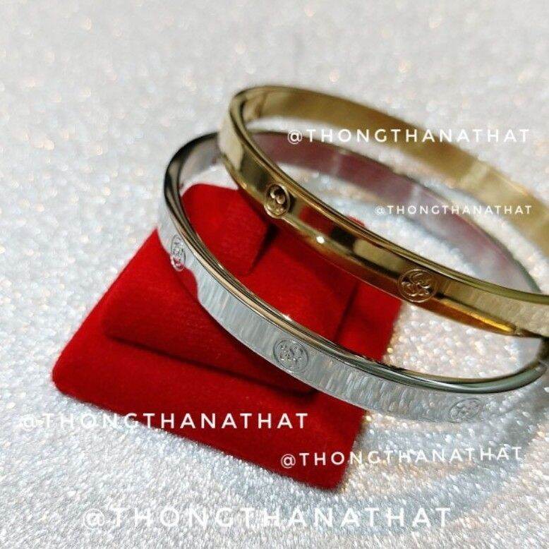 Thongthanathat - กำไลโอม กำไลพระพิฆเนศ เทพเจ้าแห่งความสำเร็จ ** หน้าเล็ก 1.8 mm.**