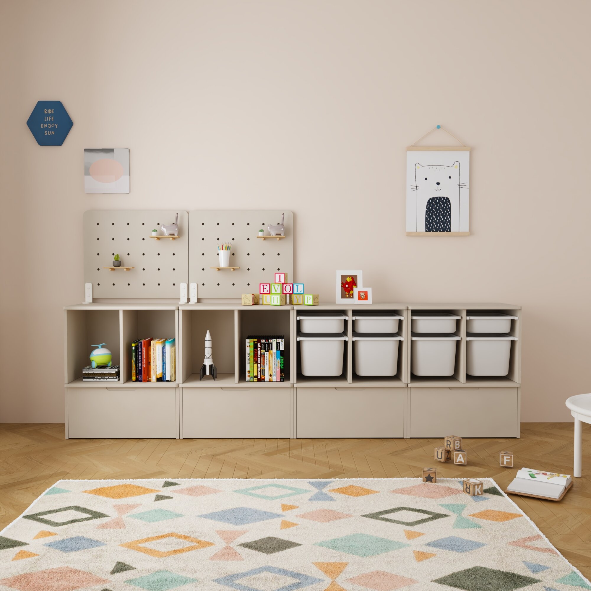 KEBIXIONG | Multifunctional Kids' Room Storage Cabinet ราคา 8,298 บาท*ส่งฟรี