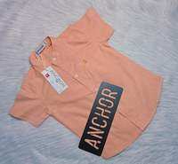 เสื้อเชิ้ตเเขนสั้นคอจีน*เด็กโต 8-12ขวบ*สีพื้นพาสเทลงานเนียบเกินราคา