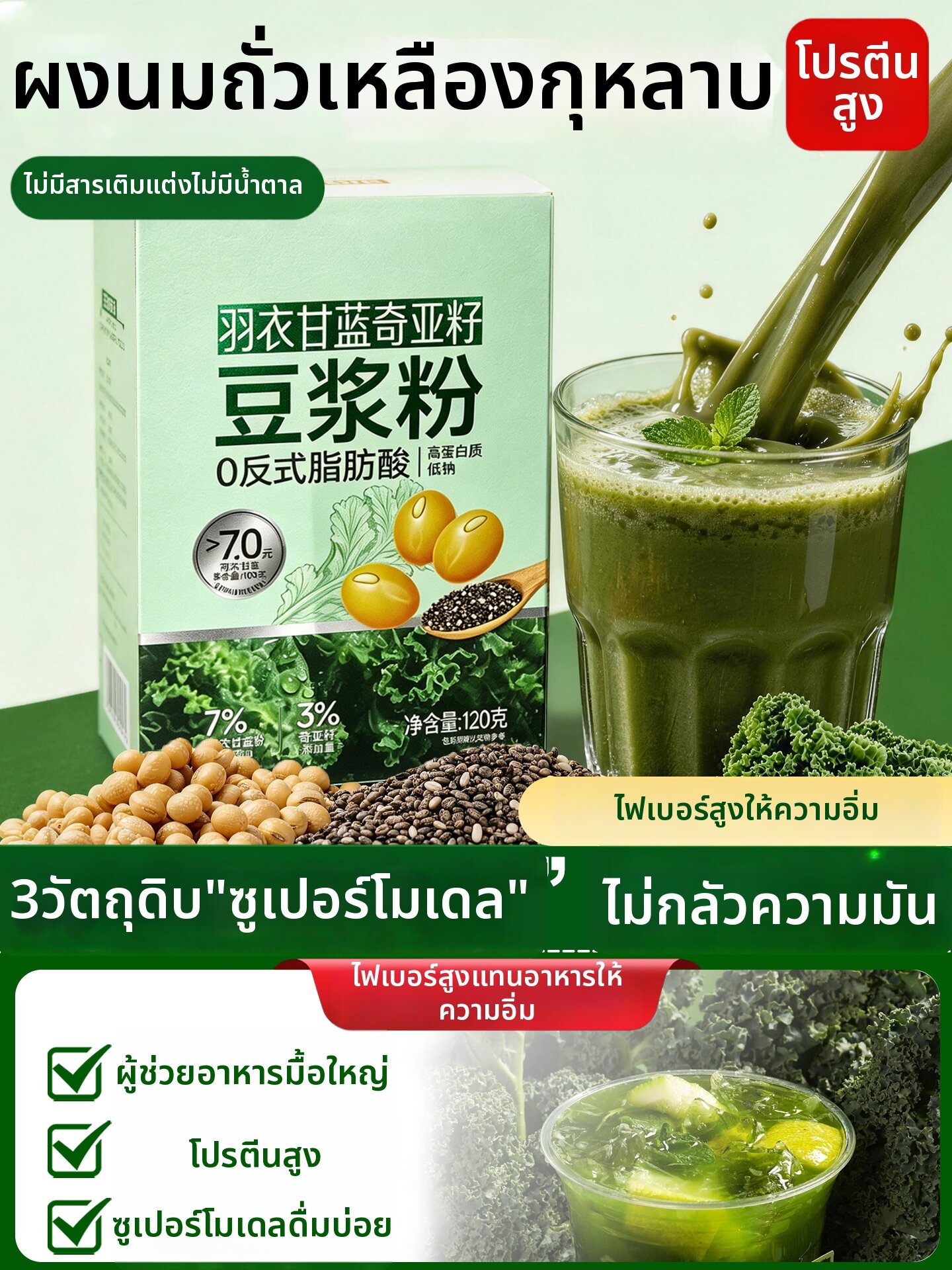 YINAIRENJIA | Low Fat Weight Loss Soybean Milk Powder ราคา 1,146 บาท*ส่งฟรี