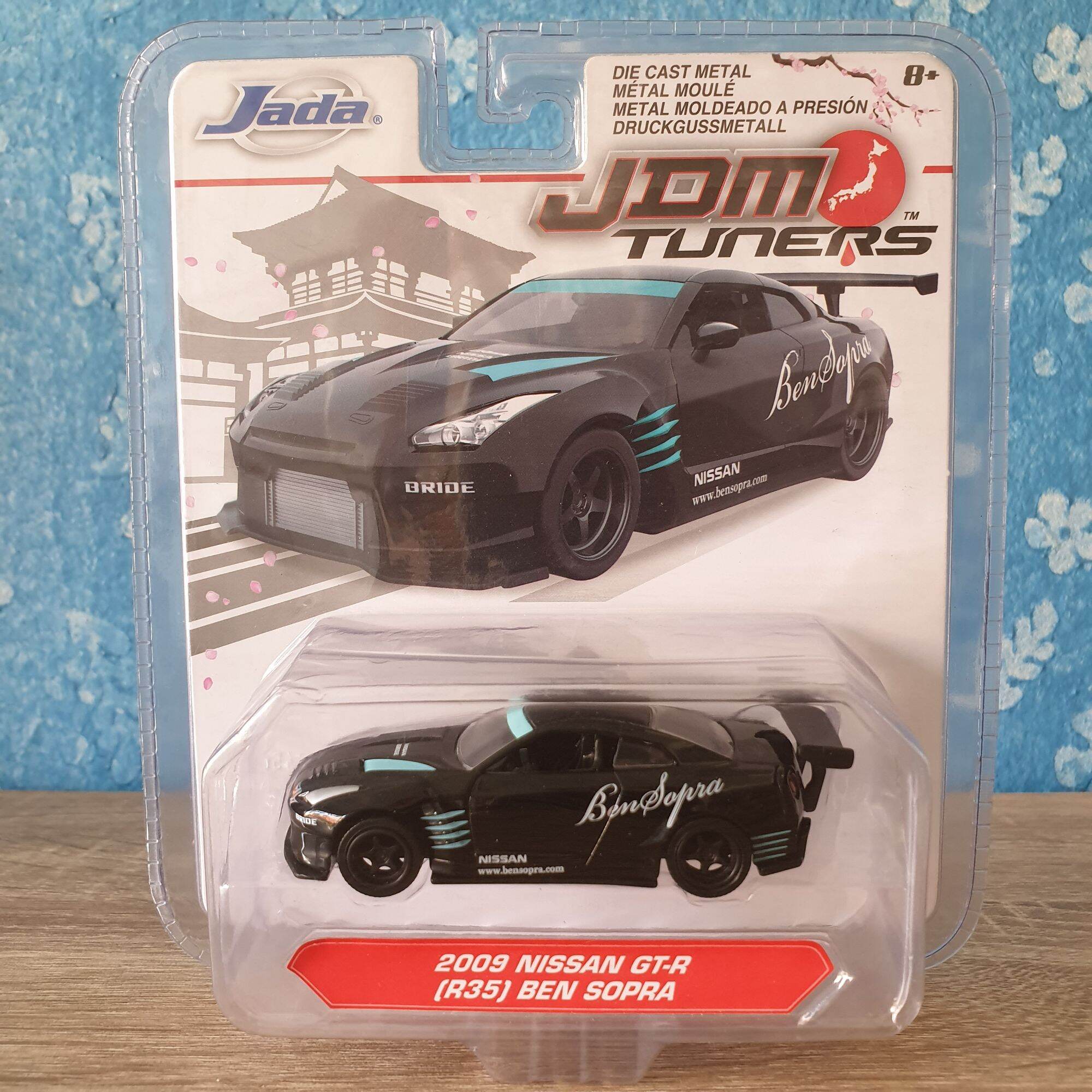 โมเดลรถเหล็ก Jada 2009 NISSAN GT-R (R35) BEN SOPRA _ JDM TUNERS #Black สีดำ โมเดลรถสะสม