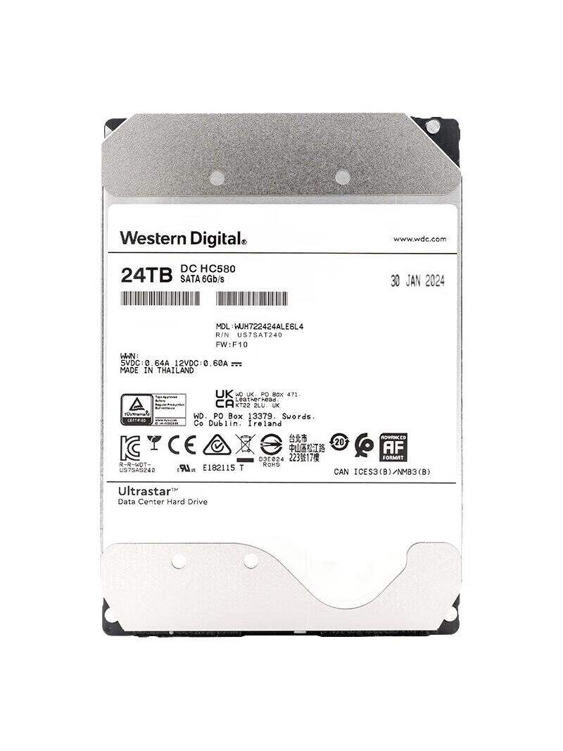 ฮาร์ดดิสก์ HDD WD Enterprise CMR ฮีเลียมปิดผนึก 24TB ราคา 77,800 บาท*ส่งฟรี