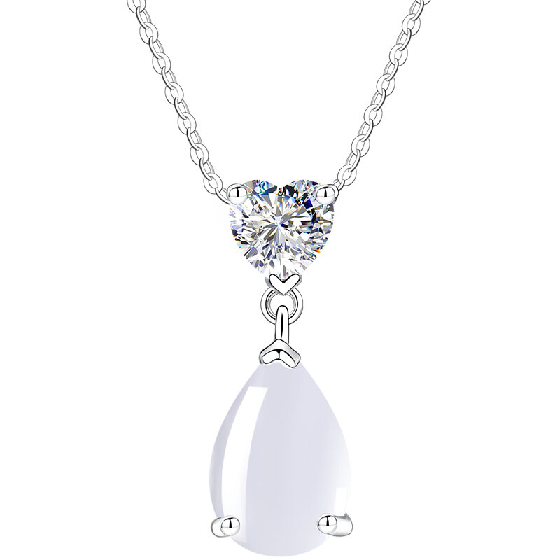 East Beauty | Women's Birthday Gift Jade and Silver Necklace 999 Silver ราคา 2,975 บาท*ส่งฟรี